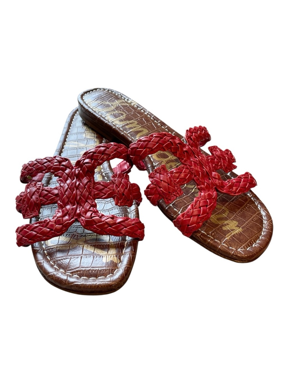 Sam Edelman “Beckie” Slide Sandals | Red